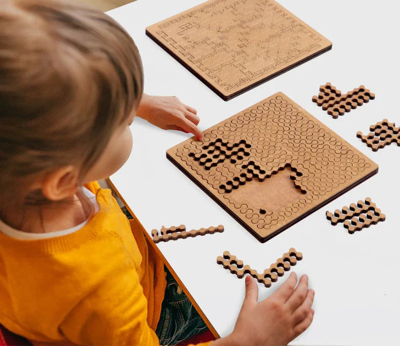 Quebra-cabeça de madeira – 25 peças