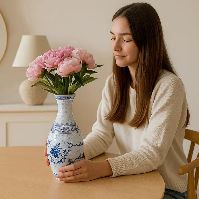 Vaso elegante de quebra-cabeça 3D