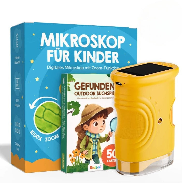 Microscópio digital infantil para explorações