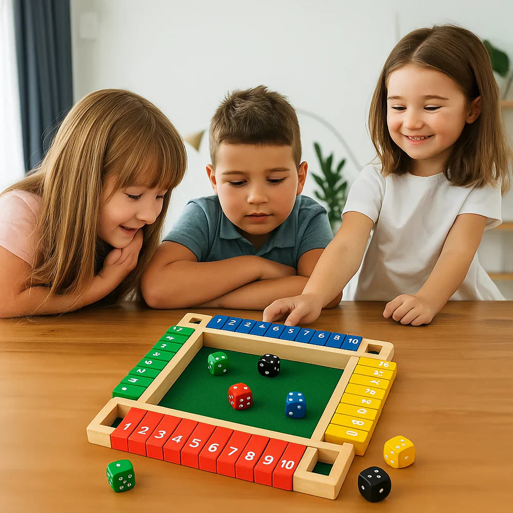 Jogo de mesa de madeira – divertido e educativo para toda a família