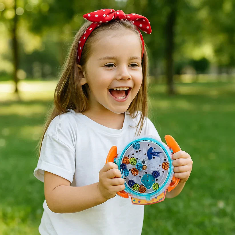 Roda labirinto 3D – jogo educativo para agilidade e coordenação