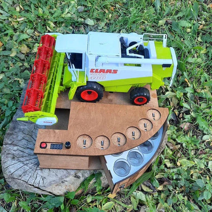 Green-Maxi: Dosador automático de shots com design de colheitadeira