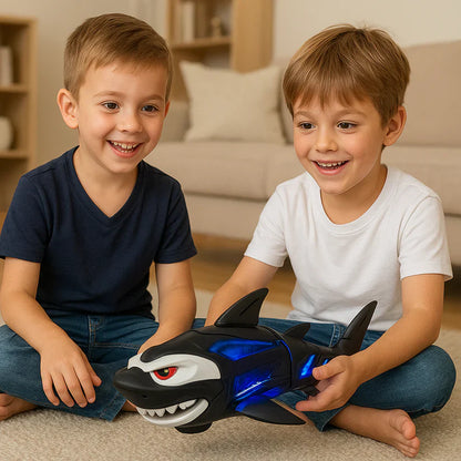 Tubarão musical luminoso – brinquedo para crianças