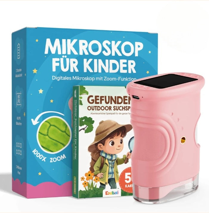 Microscópio digital infantil para explorações