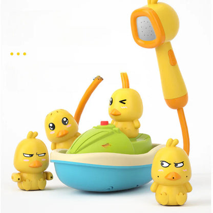 Brinquedo de banho com patinho e mini chuveiro