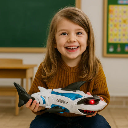 Tubarão musical luminoso – brinquedo para crianças