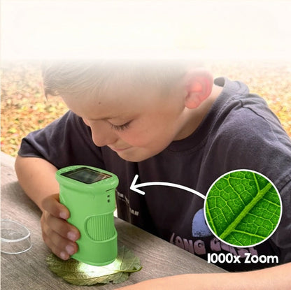 Microscópio digital infantil para explorações