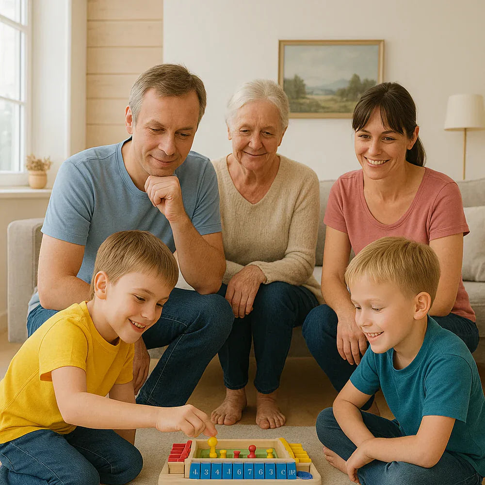 Jogo de mesa de madeira – divertido e educativo para toda a família