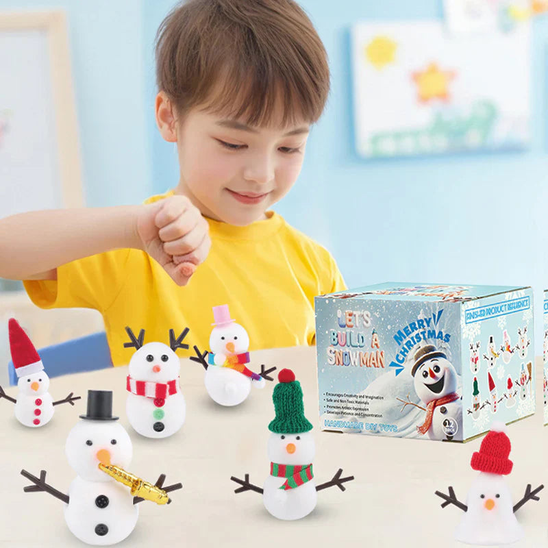 Kit criativo de boneco de neve DIY para crianças