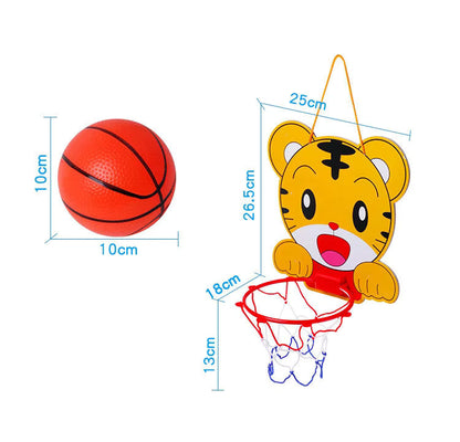 Conjunto de basquete infantil com tema de animais