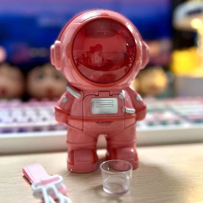 Garrafa de água infantil – design de astronauta