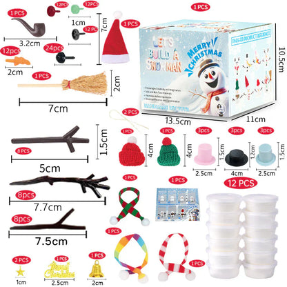 Kit criativo de boneco de neve DIY para crianças