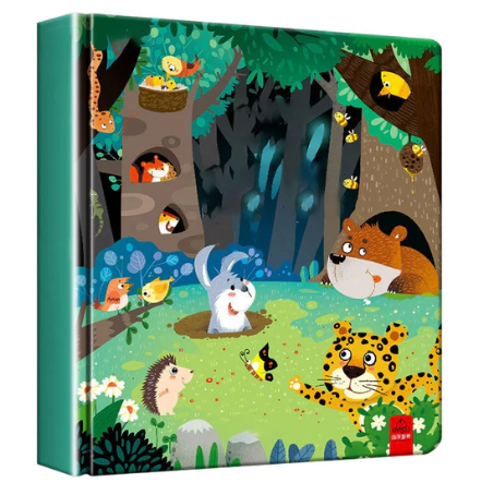 Livros infantis interativos 3D pop-up