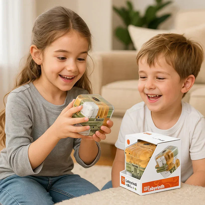 Quebra-cabeça lógico “Cubo Labirinto 3D”