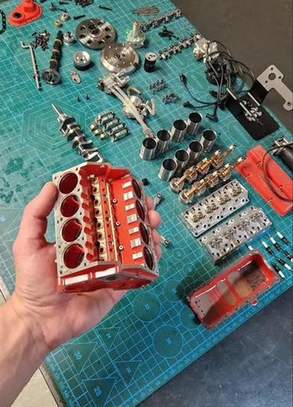 Kit de Modelo de Motor V8 a Gasolina