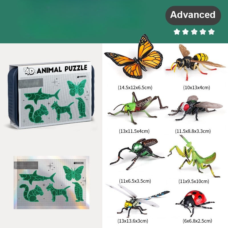 Kit de coleta de insetos e animais para crianças – brinquedo educativo de exploração da natureza