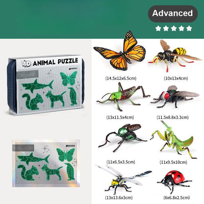 Kit de coleta de insetos e animais para crianças – brinquedo educativo de exploração da natureza